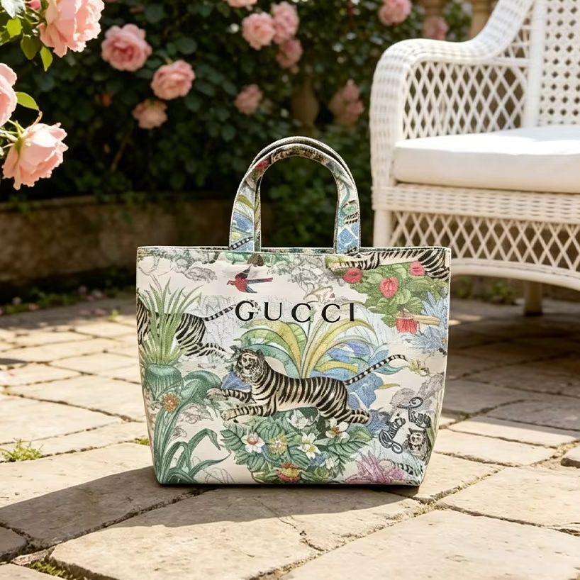 Luxury Beach Bags Ysl - Gucci’s Bag Tiger Print Mini Canvas