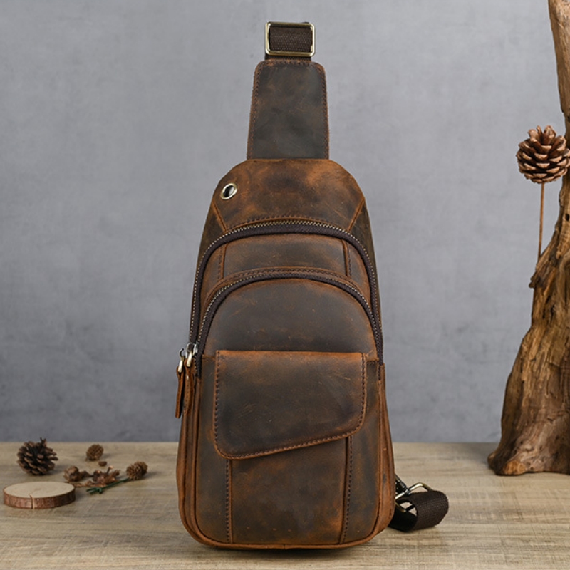 Luxury Bags Sling - Designer Luxury Multifunction Men Chest Bag