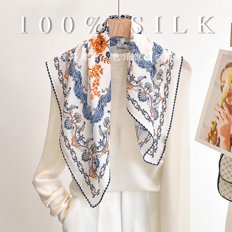 Luxury Bags Online - Luxury 100% Mulberry Silk Square Scarf