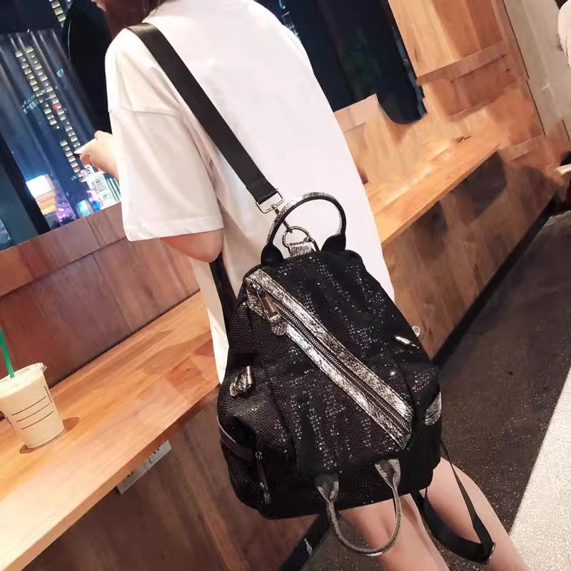 New Women Nylon Sequins Backpa - đánh giá và giá Luxury Bags Vintage