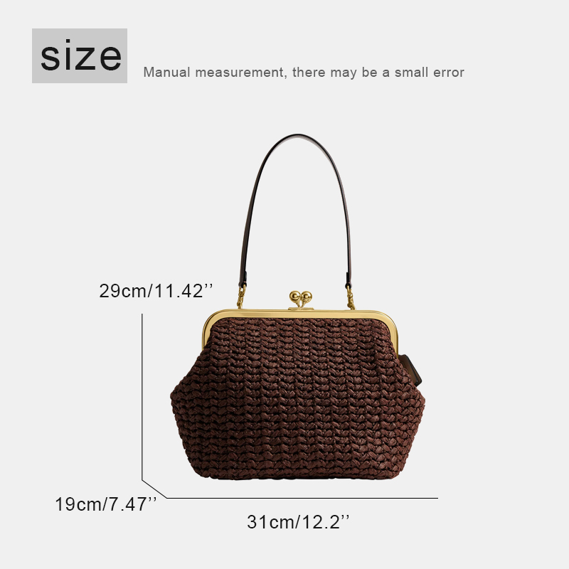 Hand-Woven Kisslock Frame Shou - đánh giá và giá Luxury Bags Collection