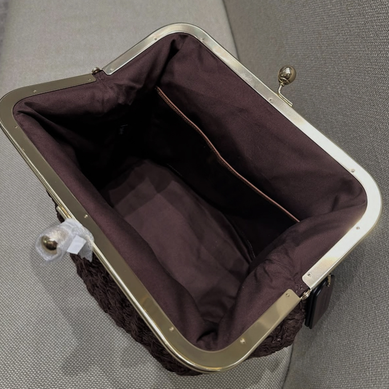 Hand-Woven Kisslock Frame Shou - đánh giá và giá Luxury Bags Collection
