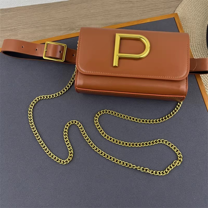 Women's Designer P Letter PU L - đánh giá và giá Belt Bag Leather Wide