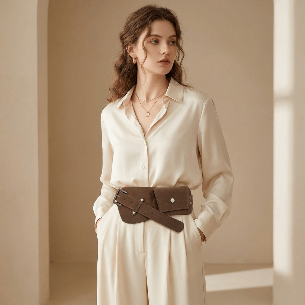 Western Cowboy Style PU Pin Bu - đánh giá và giá Belt Bag Leather Wide