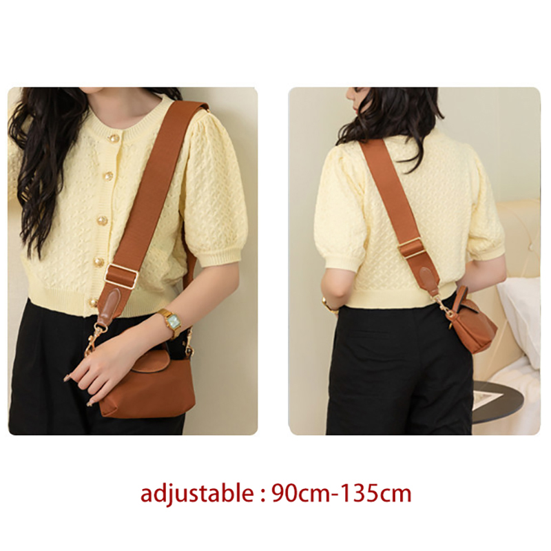 Solid Color Bag Strap Designer - đánh giá và giá Belt Bag Leather Wide