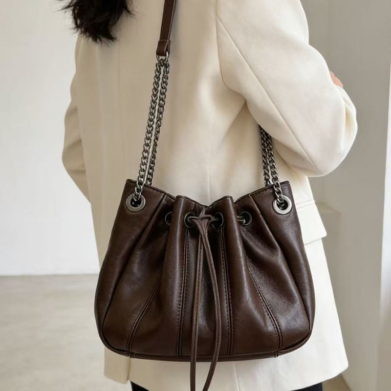 Fashion Drawstring Bucket Bag  - đánh giá và giá Luxury Bags Sling