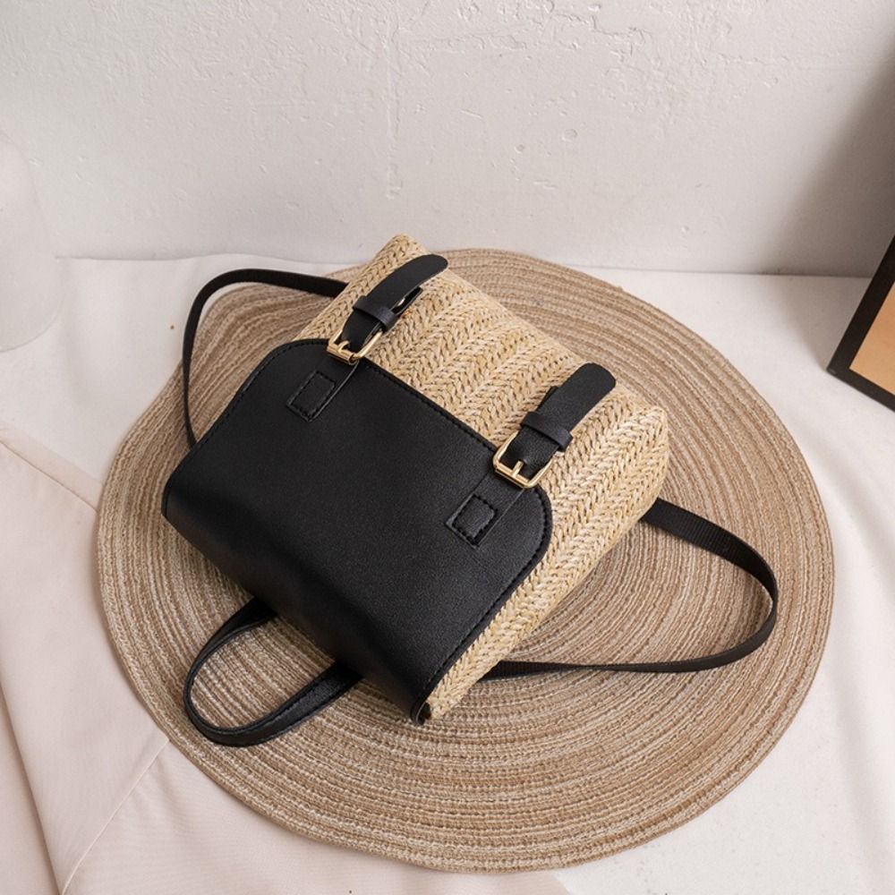 Trend PU Leather Straw Backpac - đánh giá và giá Luxury Bags Vintage