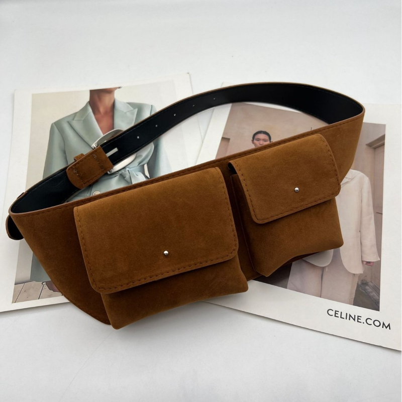 Vintage Suede PU Leather Waist - đánh giá và giá Belt Bag Leather Wide