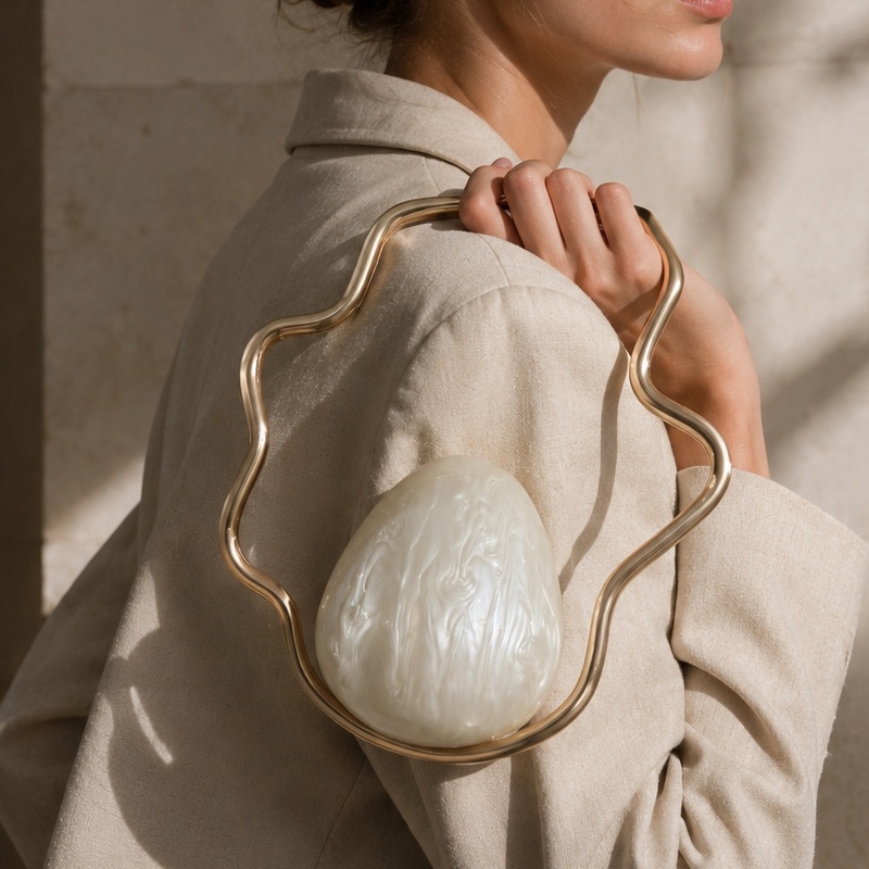 Women mini Acrylic Egg Bag Cut - đánh giá và giá Luxury Bags Collection