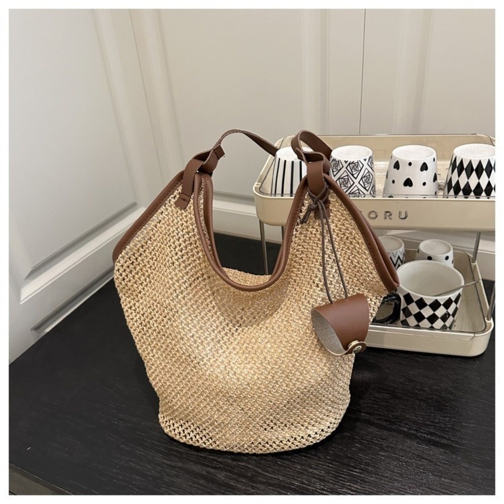 Summer Straw Woven Shoulder Ba - đánh giá và giá Luxury Beach Bags Ysl