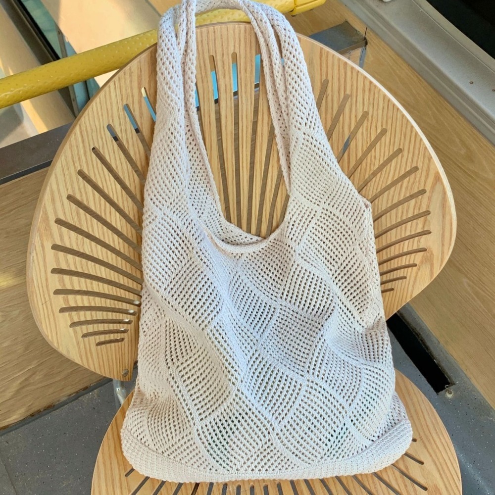 Trendy Hollow Design Crochet H - đánh giá và giá Luxury Beach Bags Ysl
