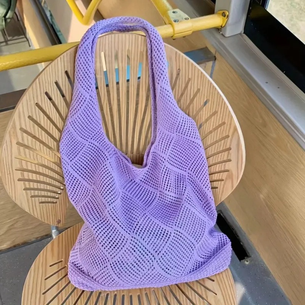 Trendy Hollow Design Crochet H - đánh giá và giá Luxury Beach Bags Ysl