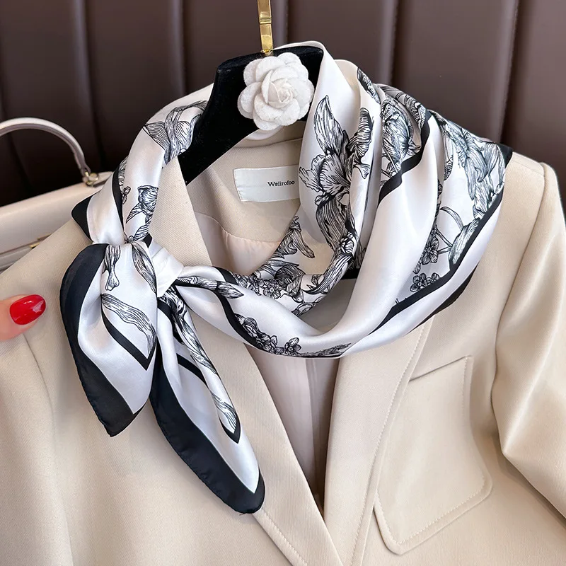 70*70cm Luxury Floral Print Si - đánh giá và giá Luxury Bags Online