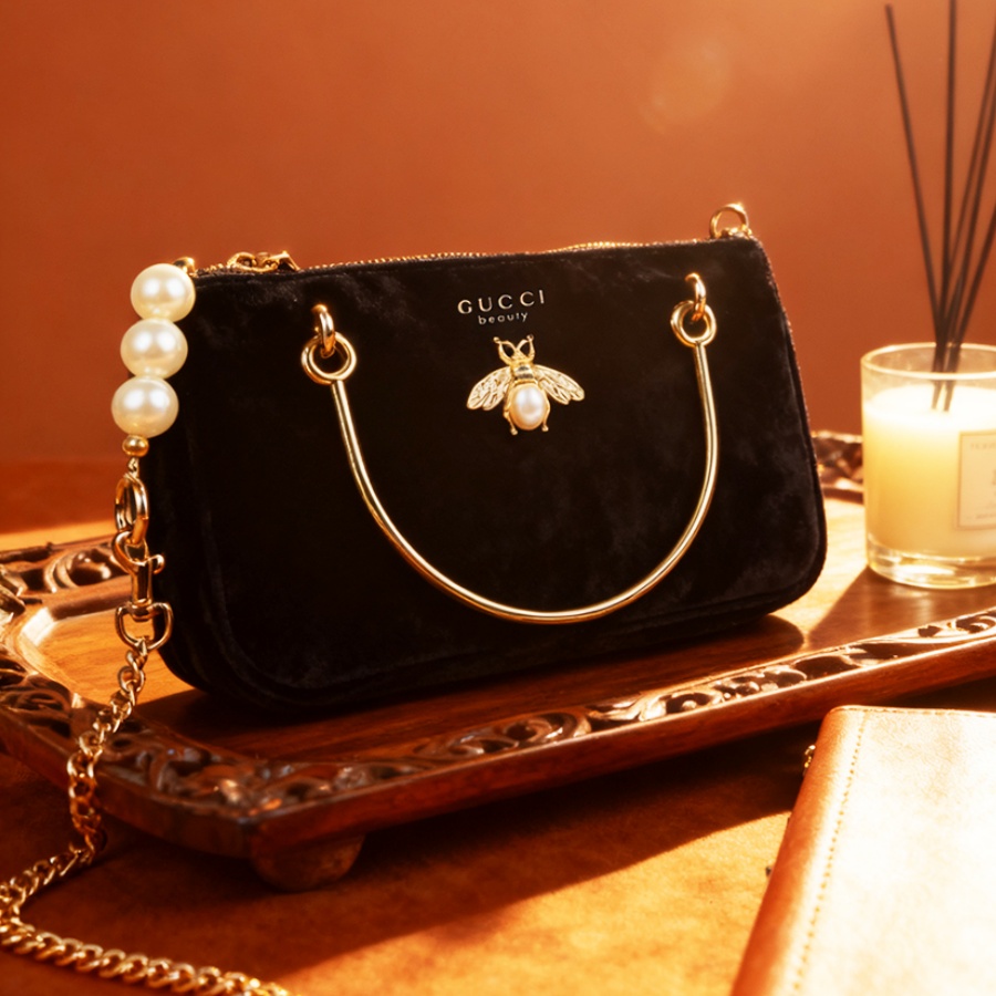 Gucci’s Bag Women Black Velvet - đánh giá và giá Luxury Beach Bags Ysl