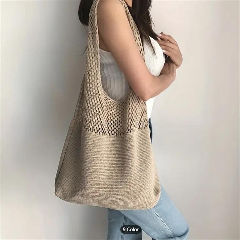 Aesthetic Hollow Out Crochet B - đánh giá và giá Luxury Beach Bags Ysl