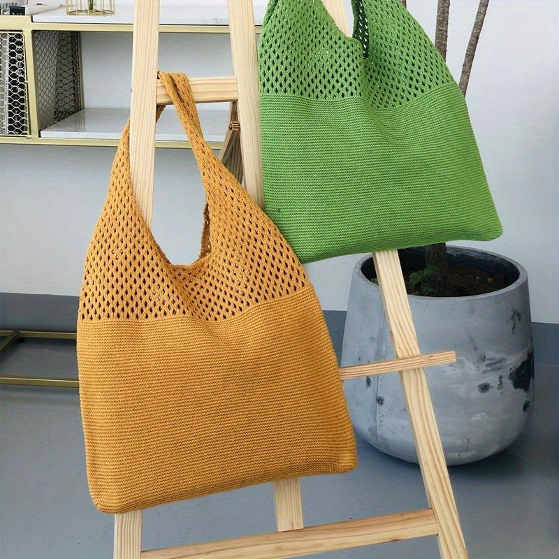 Aesthetic Hollow Out Crochet B - đánh giá và giá Luxury Beach Bags Ysl
