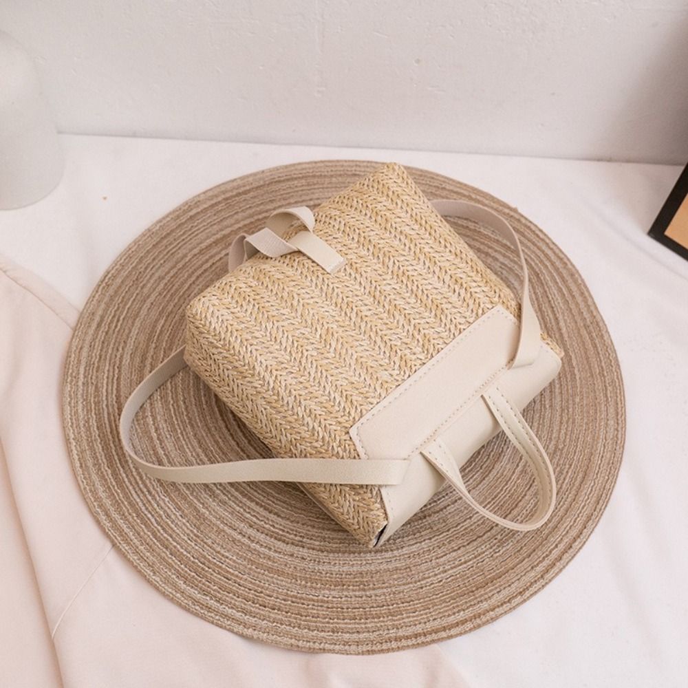 Fashion PU Leather Straw Backp - đánh giá và giá Luxury Bags Vintage