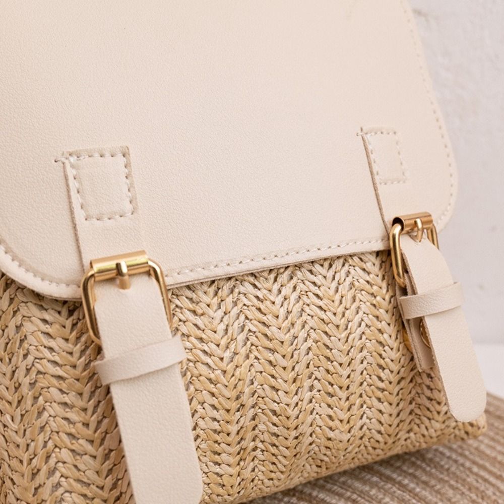Fashion PU Leather Straw Backp - đánh giá và giá Luxury Bags Vintage