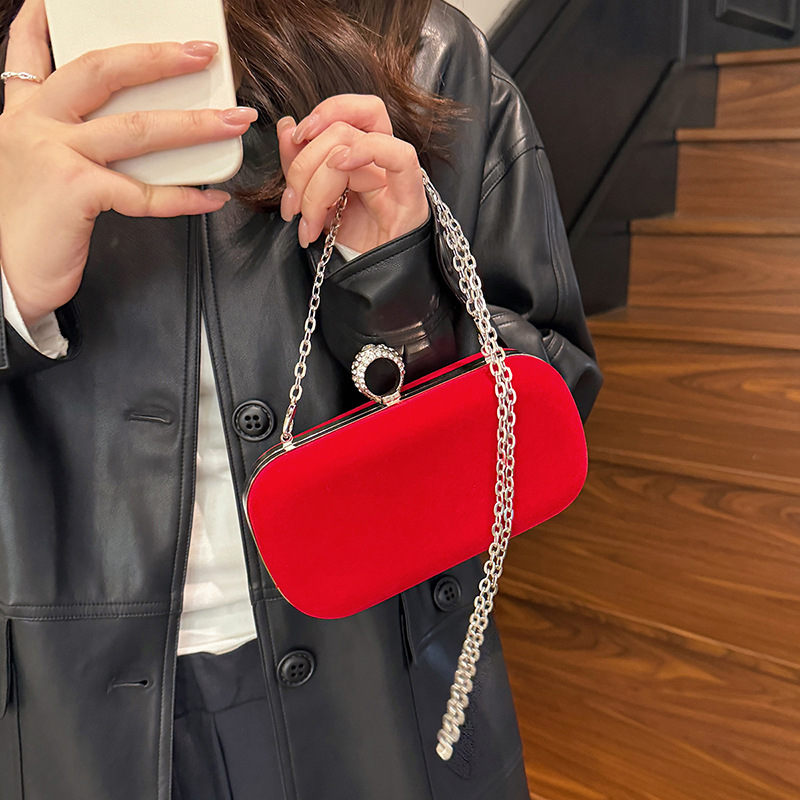 Black Velvet Handbag for Women - đánh giá và giá Luxury Bags Vip