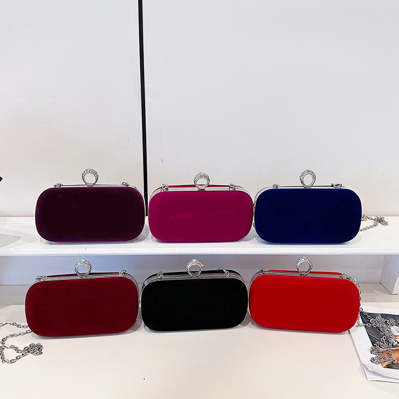 Black Velvet Handbag for Women - đánh giá và giá Luxury Bags Vip